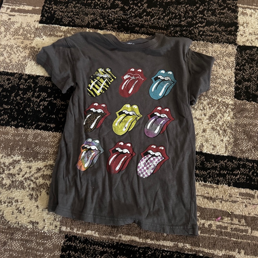 Graphic adult T-Shirt with Colorful Tongue Design